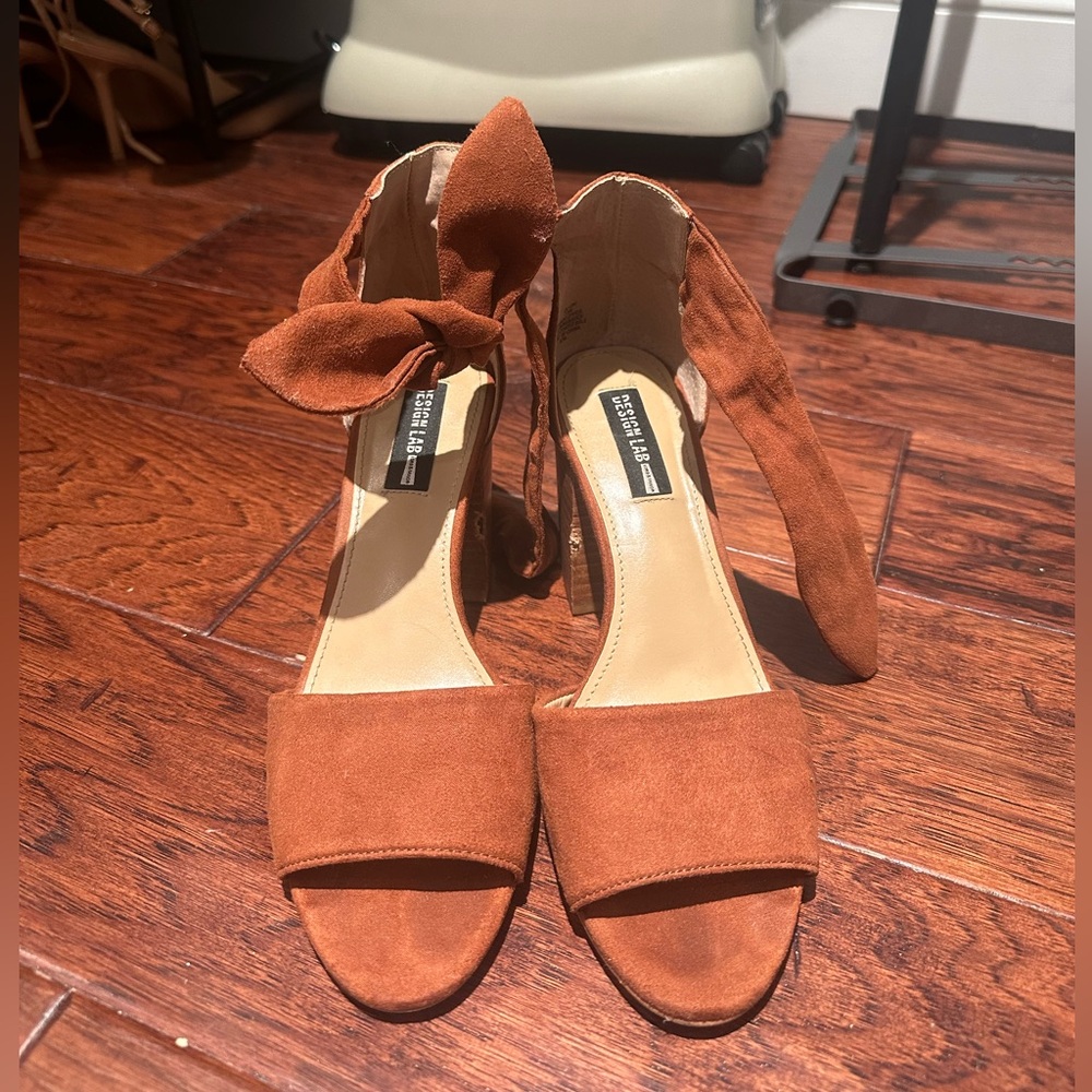 Suede Brown Heels - worn 3x